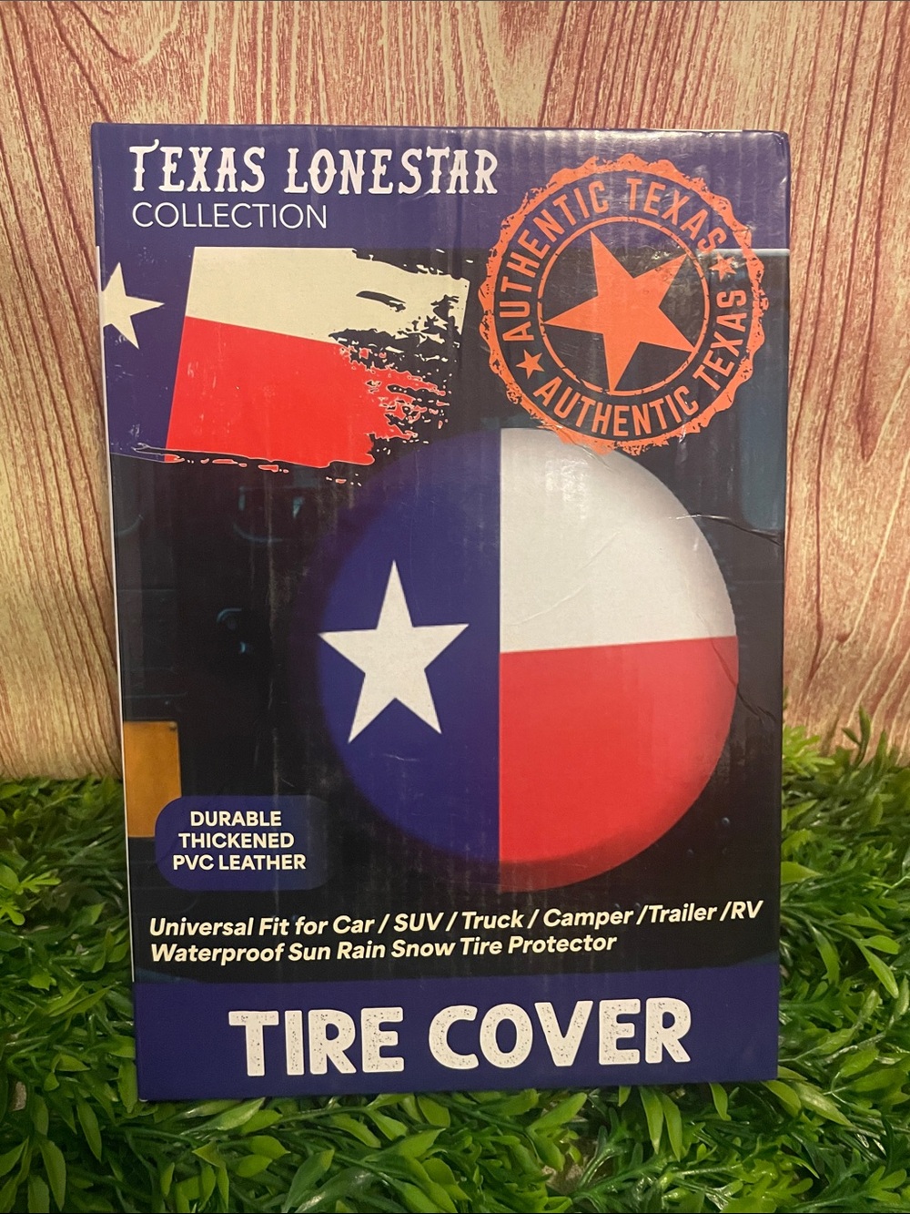 Texas Lonestar Blue/Red/White Tire Cover -